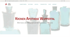 Desktop Screenshot of kronen-apotheke-wuppertal.de